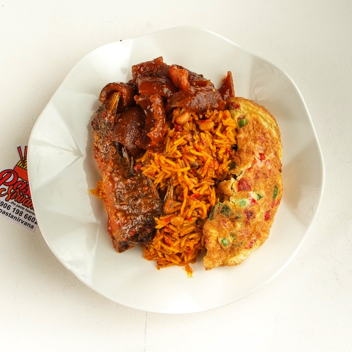 Native Rice and beans jollof jumbo