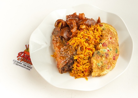 Native Rice and beans jollof jumbo