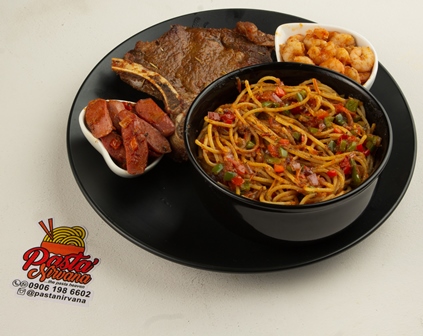 Steak shrimp jambalaya pasta  jumbo