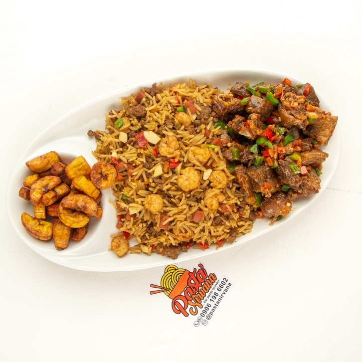 Nirvana special with Asun (Asun fried rice) jumbo